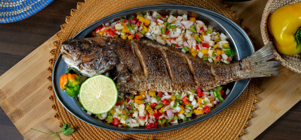 Le goût du jour, Attikéké au poisson braisé.